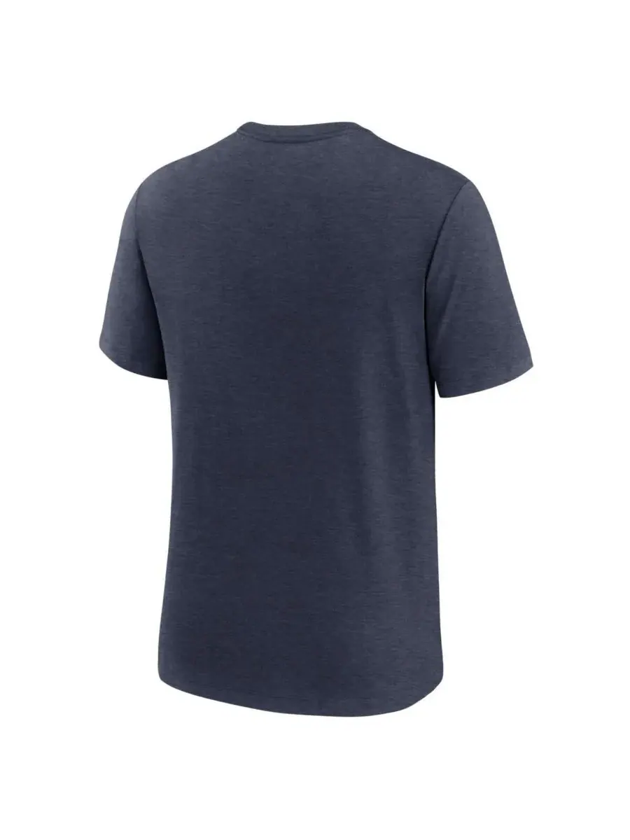 Nike Мужская футболка Heather College Navy Seattle Seahawks Blitz Tri-Blend — изображение 3 из 3, темно-синий