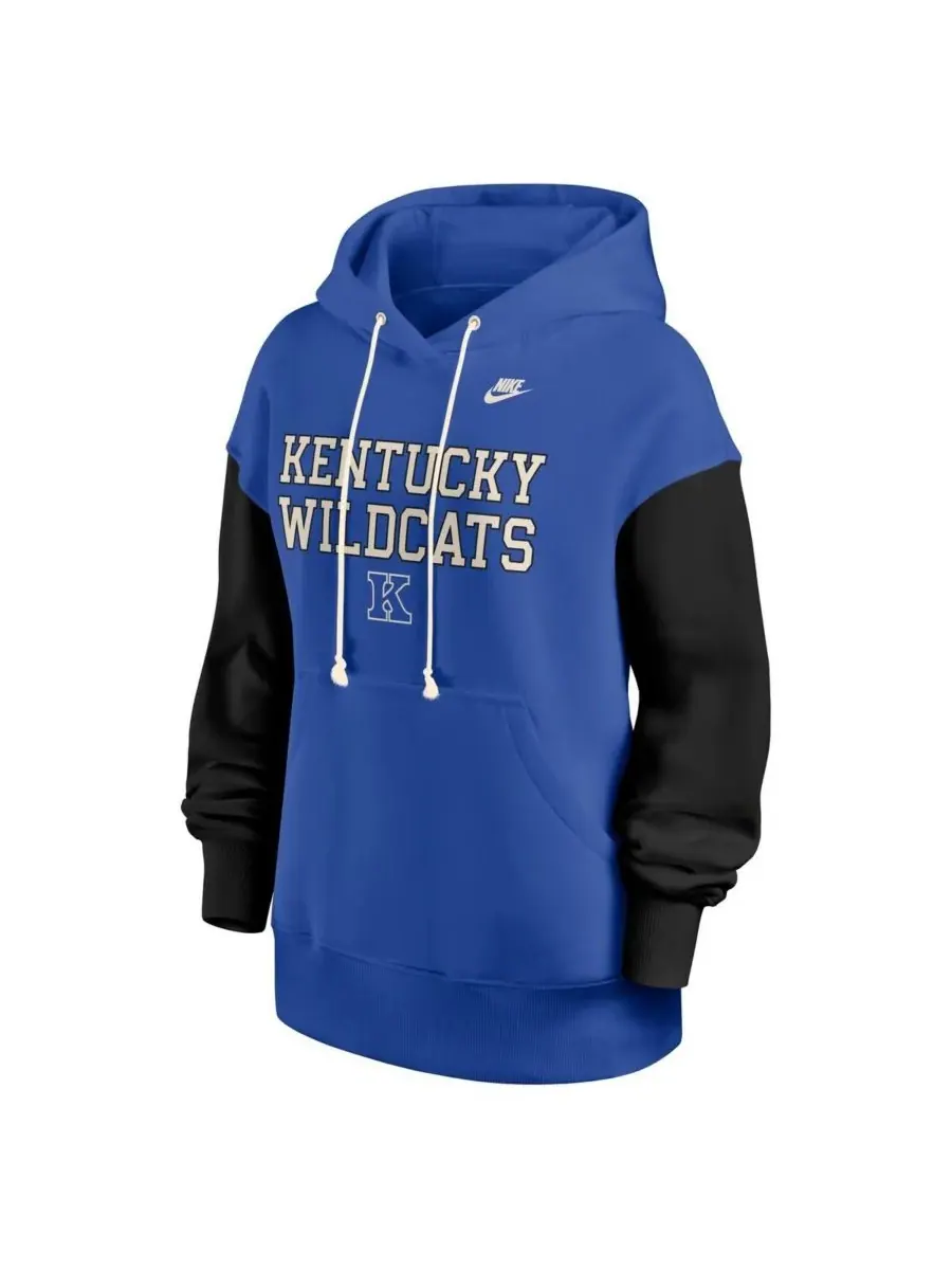 Nike Женская толстовка с капюшоном Kentucky Wildcats Oversized Legacy Phoenix королевского — изображение 2 из 3, черный