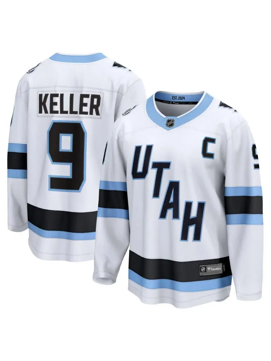 Хоккейный джерси Fanatics Clayton Keller White Utah Mammoth Away Breakaway Player Jersey