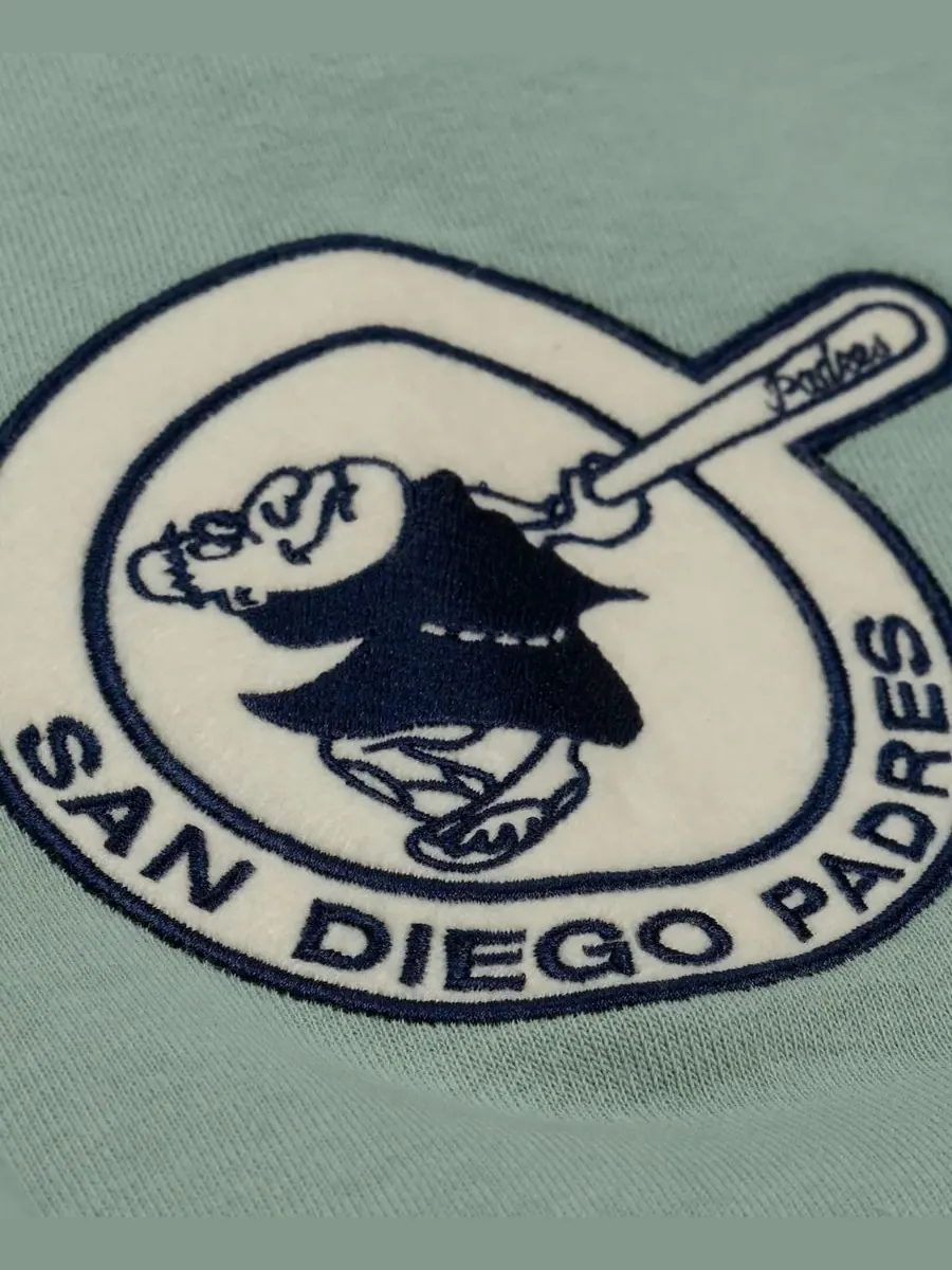Флисовая толстовка San Diego Padres Yacht Rock Mitchell & Ness — изображение 4 из 5, зеленый