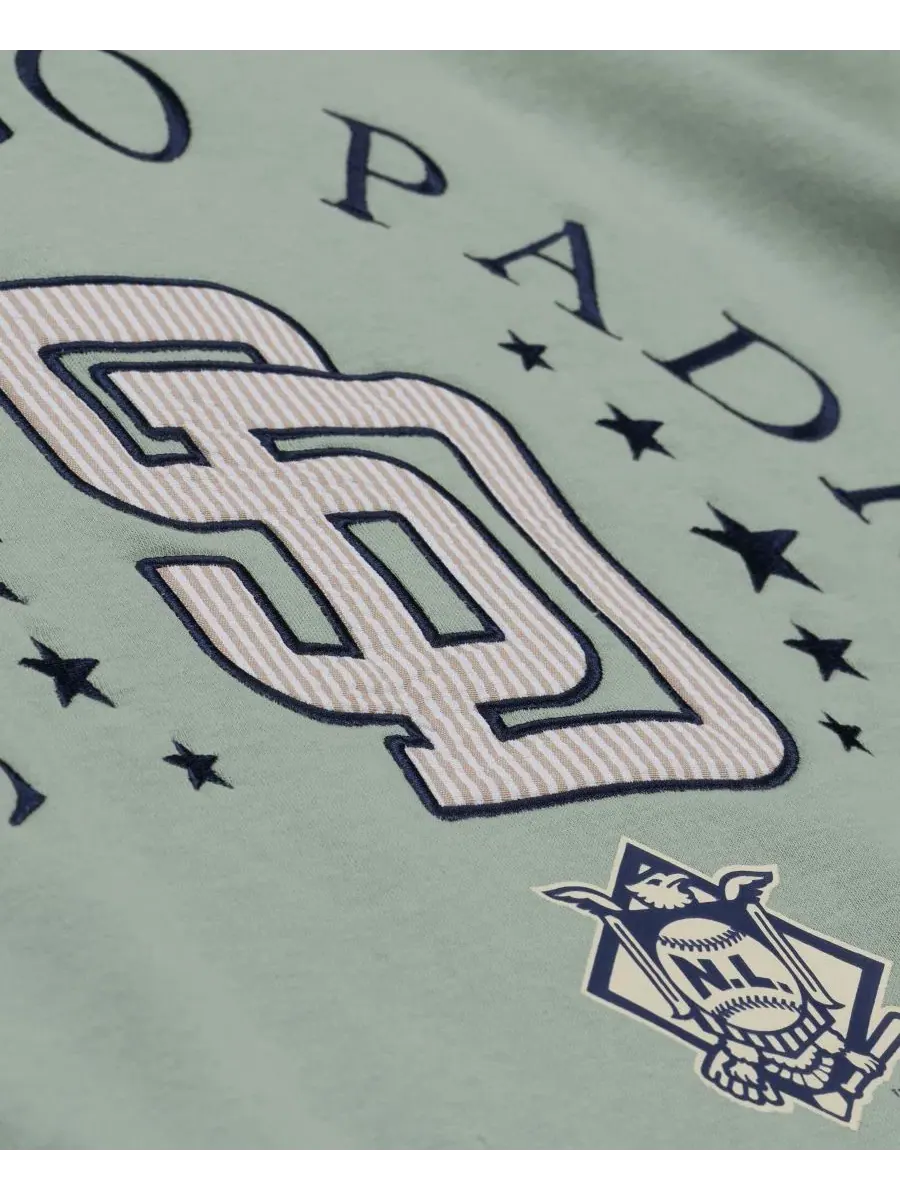 Флисовая толстовка San Diego Padres Yacht Rock Mitchell & Ness — изображение 5 из 5, зеленый