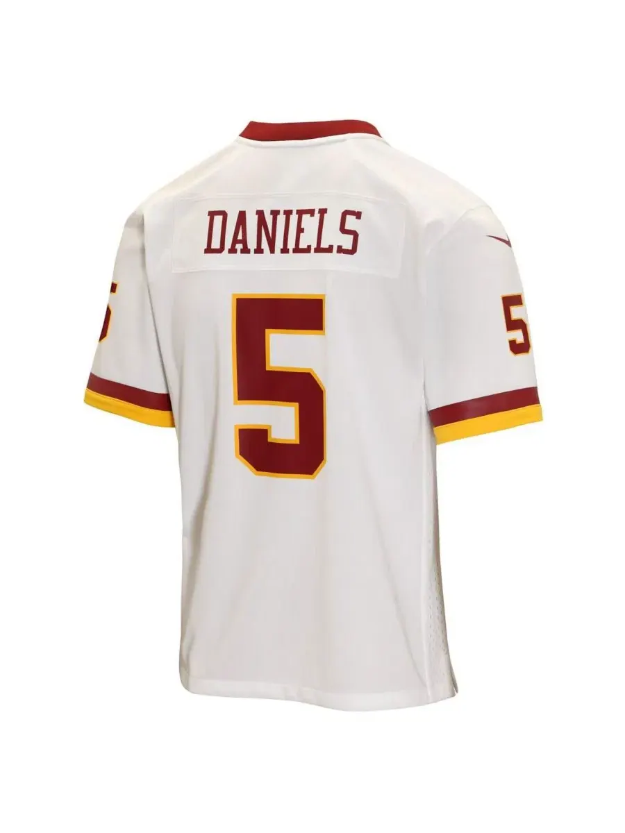 Детская футболка с длинным рукавом Jayden Daniels White Washington Commanders Game Jersey Nike — изображение 3 из 3, белый
