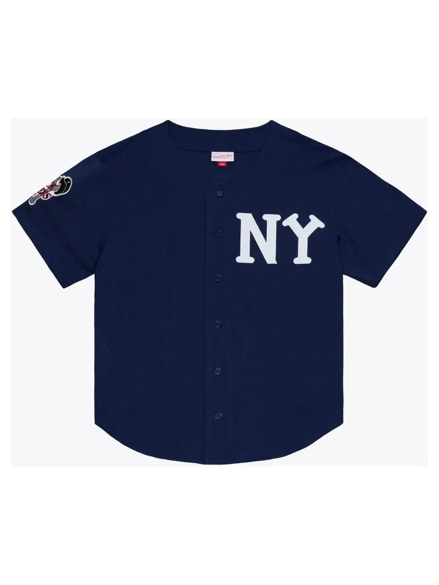 Мужская бейсбольная джерси с длинным рукавом, с принтом, Aaron Judge Mitchell & Ness