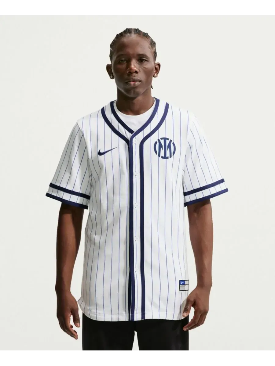 Бейсбольная джерси Inter Milan Club с полосками Nike