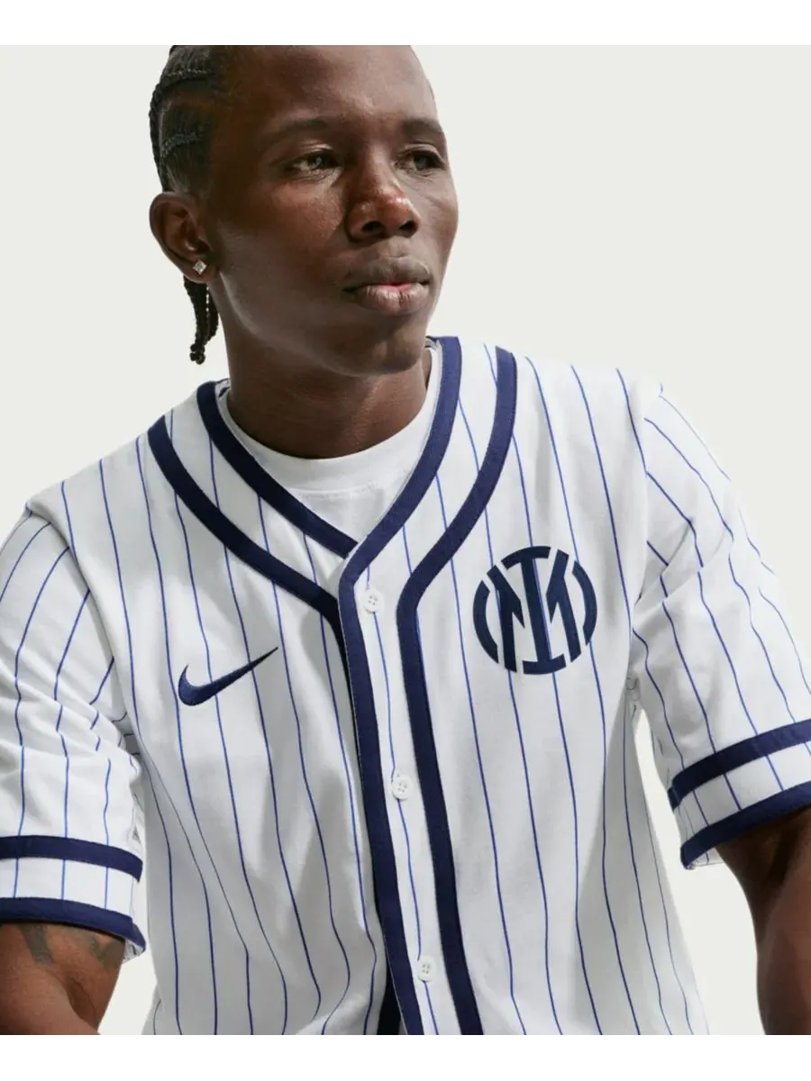 Бейсбольная джерси Inter Milan Club с полосками Nike — изображение 6 из 6, белый