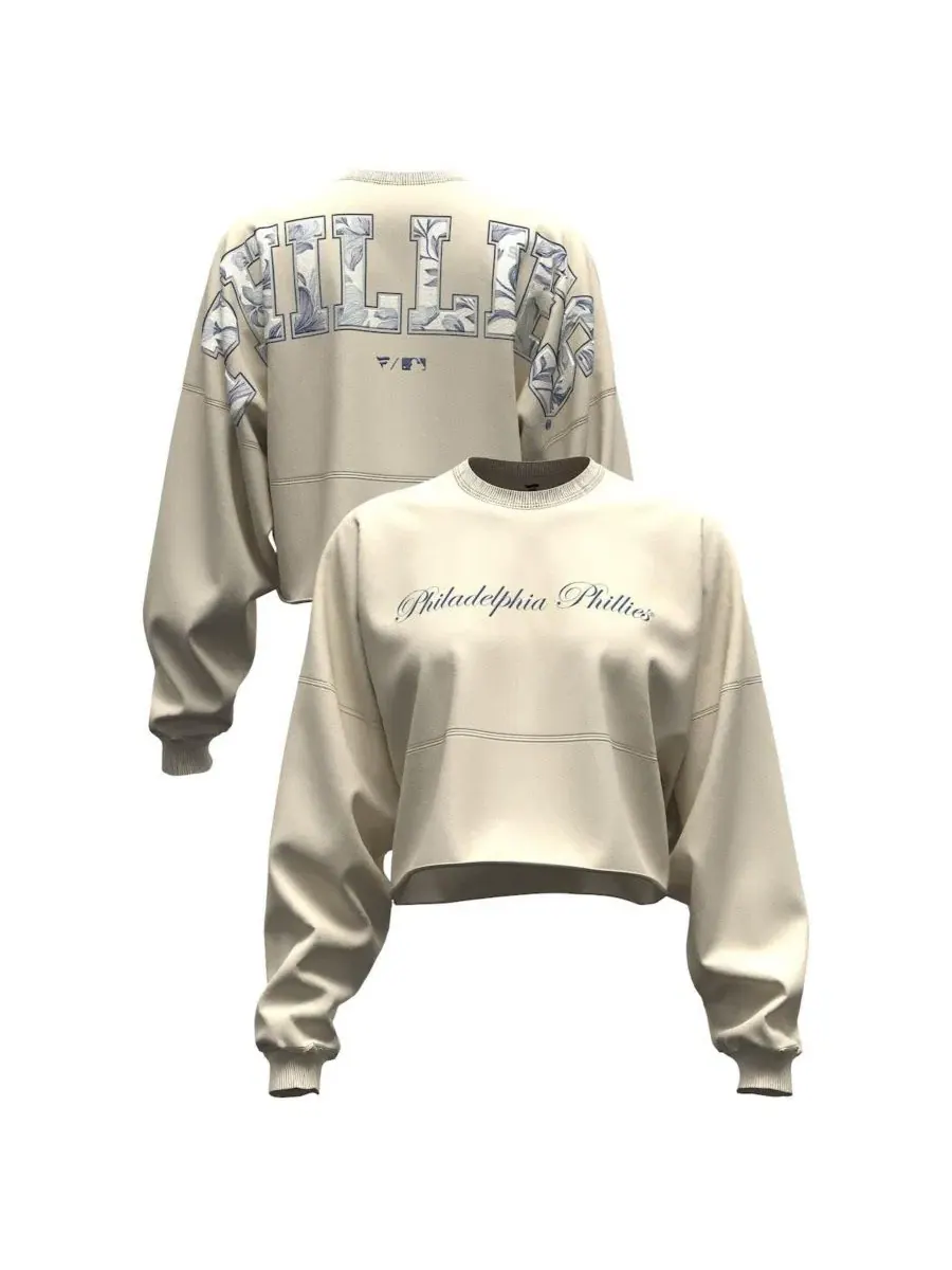 Футболка женская с принтом Philadelphia Phillies, модель Spirit Floral Script Fanatics