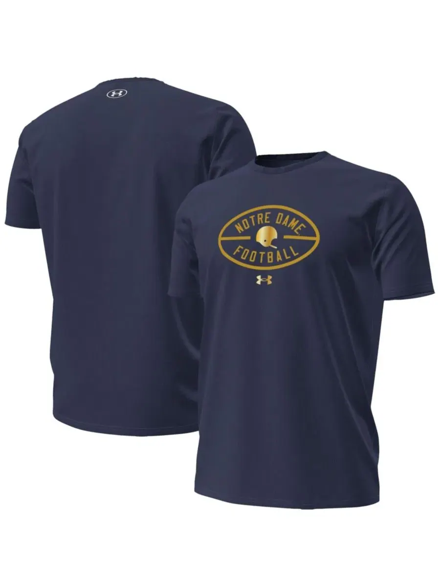 Футболка с принтом 2026 Shamrock Series Metallic Football Icon Performance Cotton Under Armour