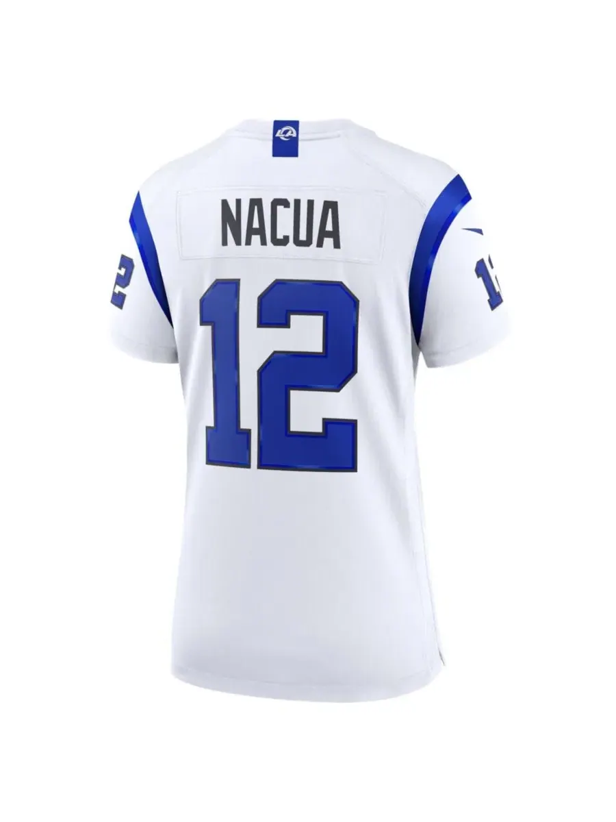Игровая футболка Puka Nacua Los Angeles Rams Fearsome White Game Jersey Nike — изображение 3 из 3, белый