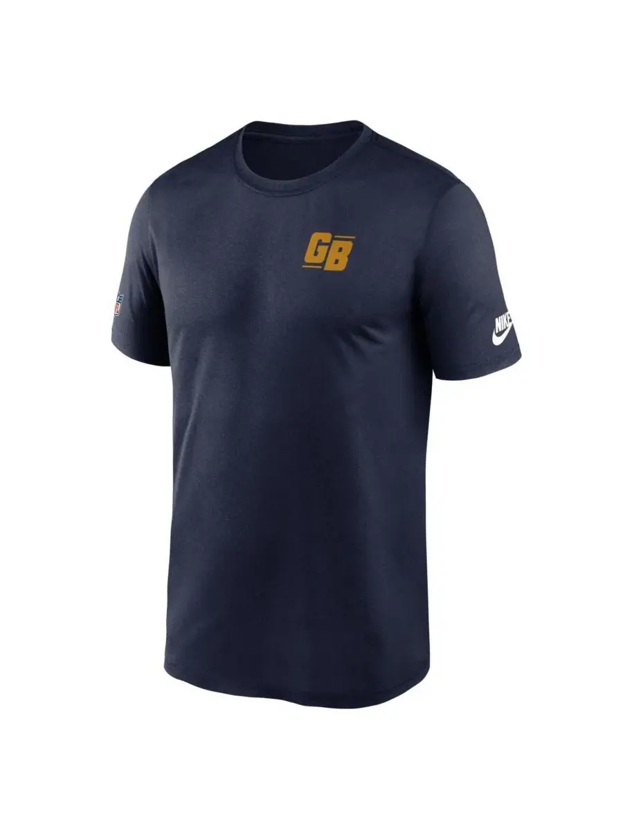 Футболка Nike с длинным рукавом, модель The 1923 Classic Sideline Logo Dri-FIT Legend — изображение 2 из 3, темно-синий