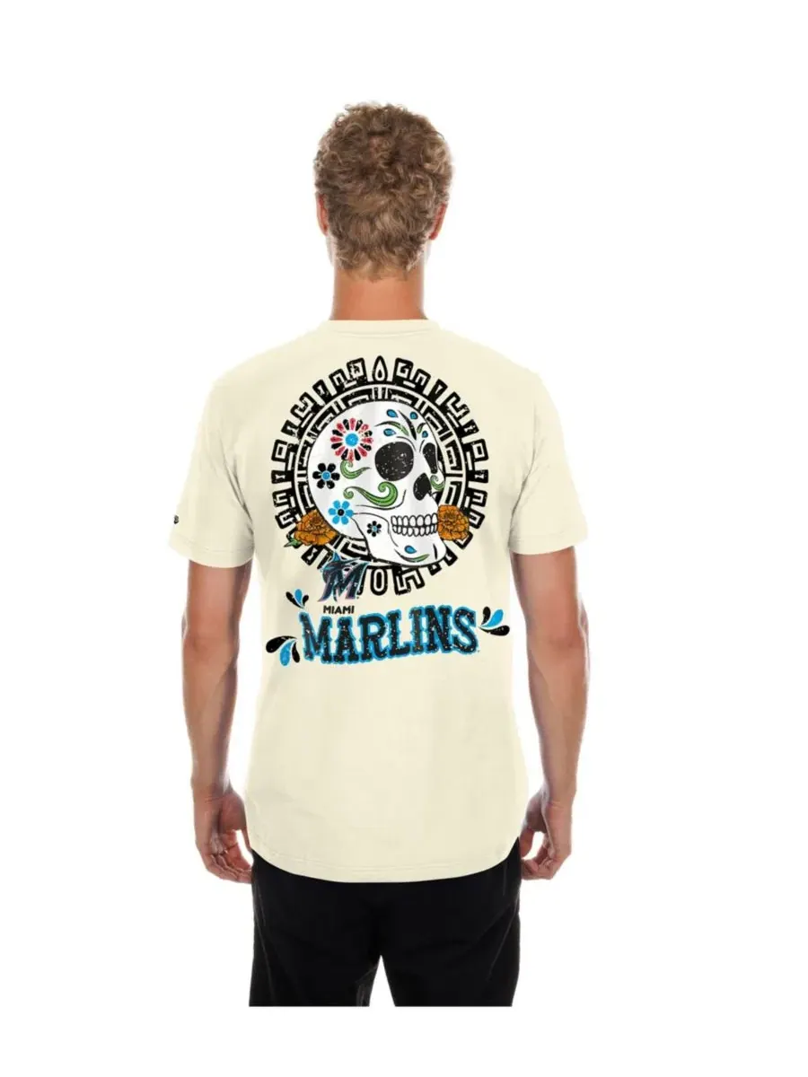 Футболка с принтом Dia de los Muertos Sugar Skull New Era — изображение 2 из 4, прозрачный