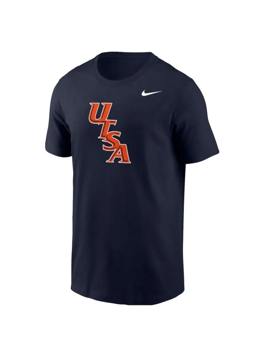 Футболка с принтом UTSA Roadrunners Diagonal Logo Nike — изображение 2 из 3, темно-синий