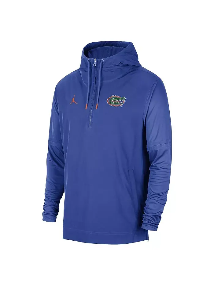 Мужская полузастегивающаяся куртка игрока Royal Florida Gators Jordan — изображение 2 из 3