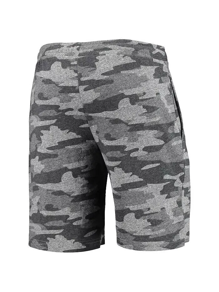 Мужские шорты Michigan State Spartans Camo Backup Terry Jam Lounge цвета уголь и серый Concepts — изображение 4 из 4