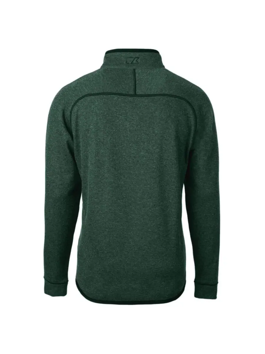 Мужская куртка-полузастежка с флисовой подкладкой Philadelphia Eagles Mainsail Cutter & Buck — изображение 3 из 3, зеленый