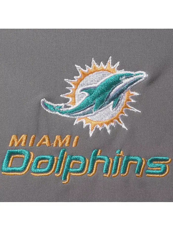 Мужская угольно-серая софтшелл куртка на молнии Miami Dolphins Sonoma Dunbrooke — изображение 2 из 4