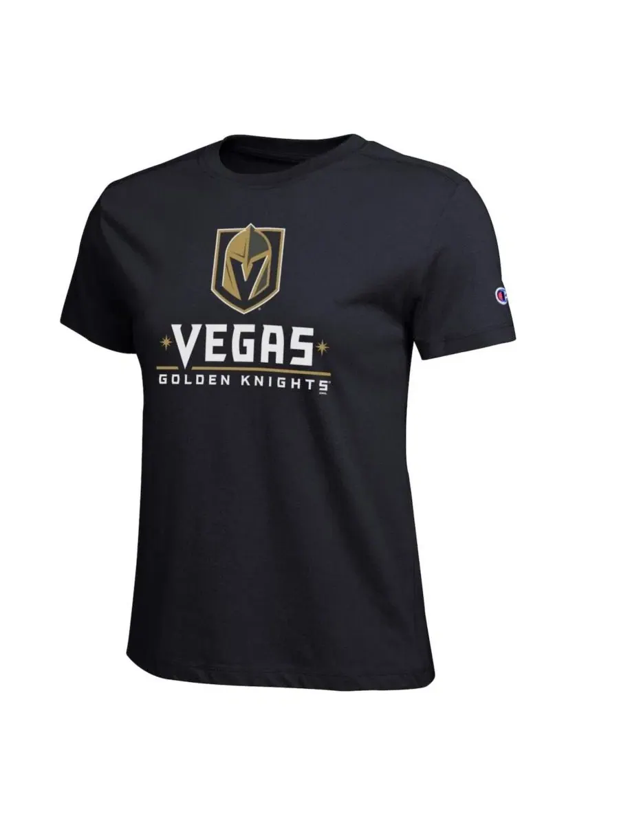 Футболка с коротким рукавом Vegas Golden Knights Wordmark Lockup Champion — изображение 3 из 3, черный