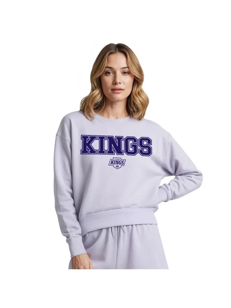 Concepts Sport Женская светло-фиолетовая толстовка с принтом Los Angeles Kings