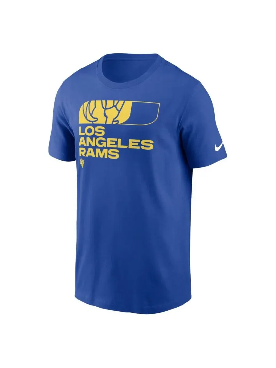 Мужская футболка Royal Los Angeles Rams Air Essential Nike — изображение 2 из 3, королевский