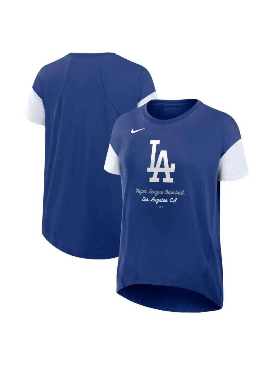 Женская футболка Royal Los Angeles Dodgers свободного кроя Nike