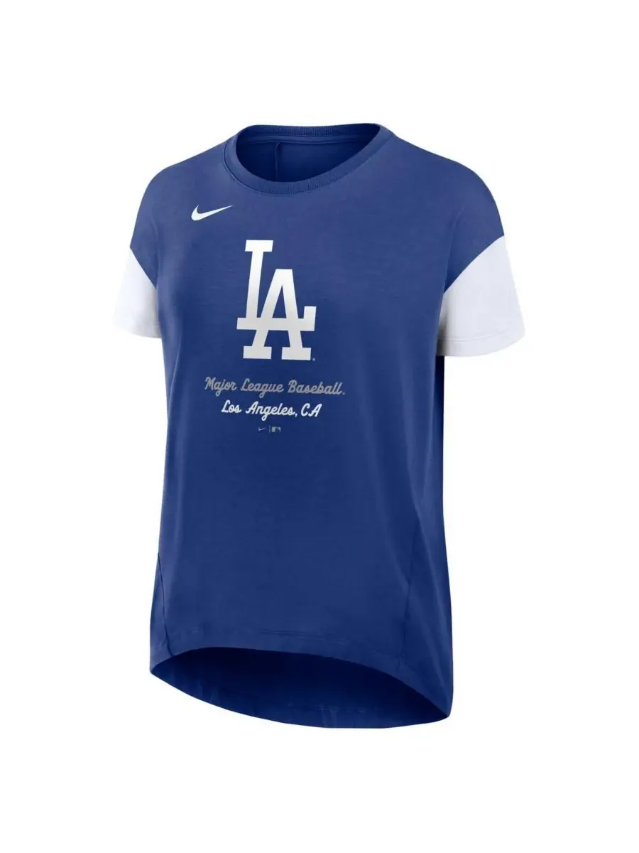 Женская футболка Royal Los Angeles Dodgers свободного кроя Nike — изображение 2 из 3, королевский