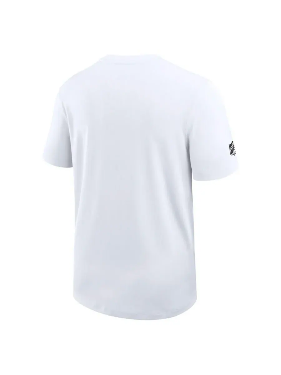Nike Мужская белая футболка New Orleans Saints Sideline UV Performance Coach T-shirt — изображение 3 из 3, белый