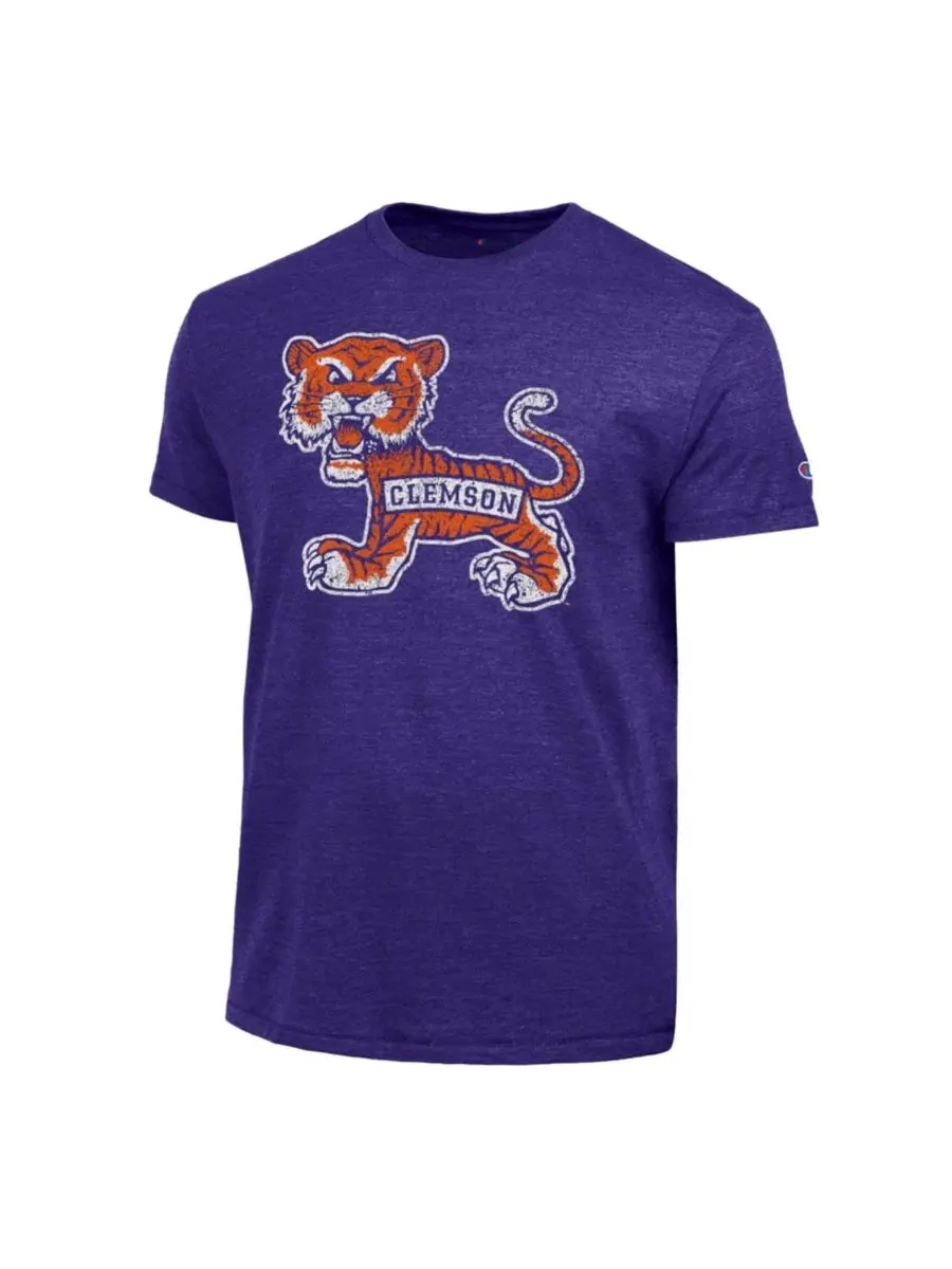 Футболка с принтом Clemson Tigers Triumph Champion — изображение 3 из 3, фиолетовый
