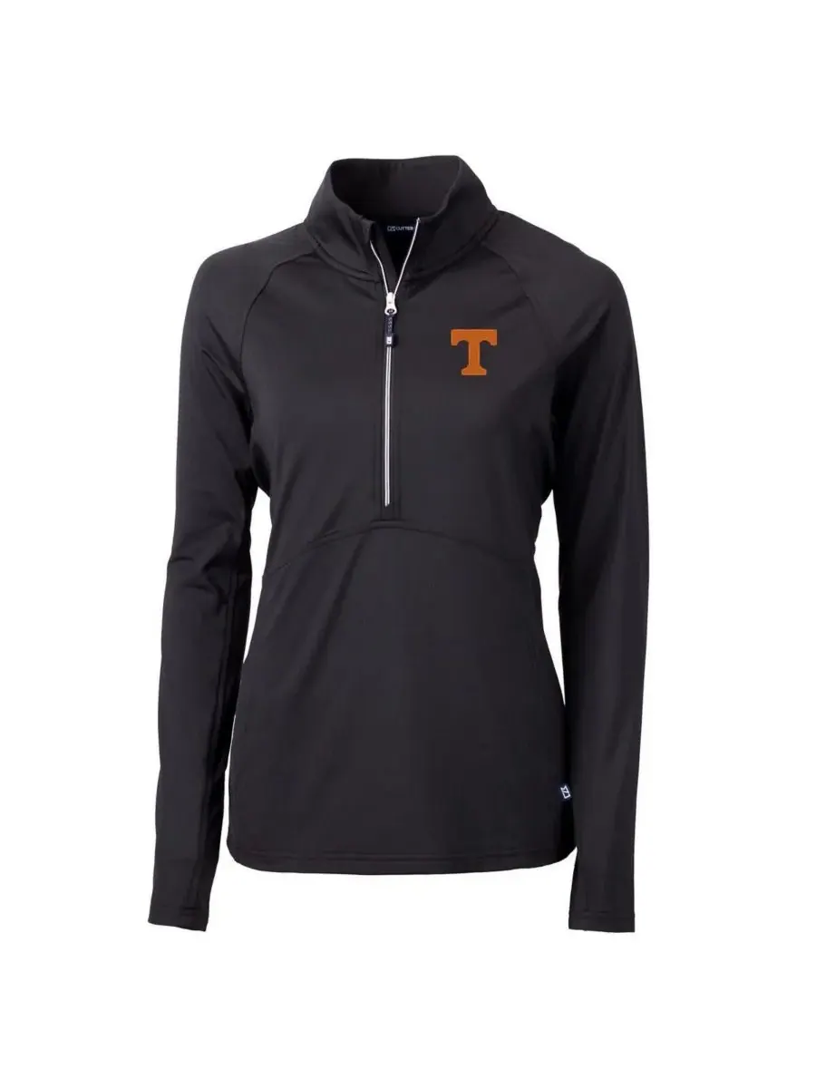 Cutter & Buck Женская трикотажная куртка-пуловер Black Tennessee Volunteers Adapt Eco с