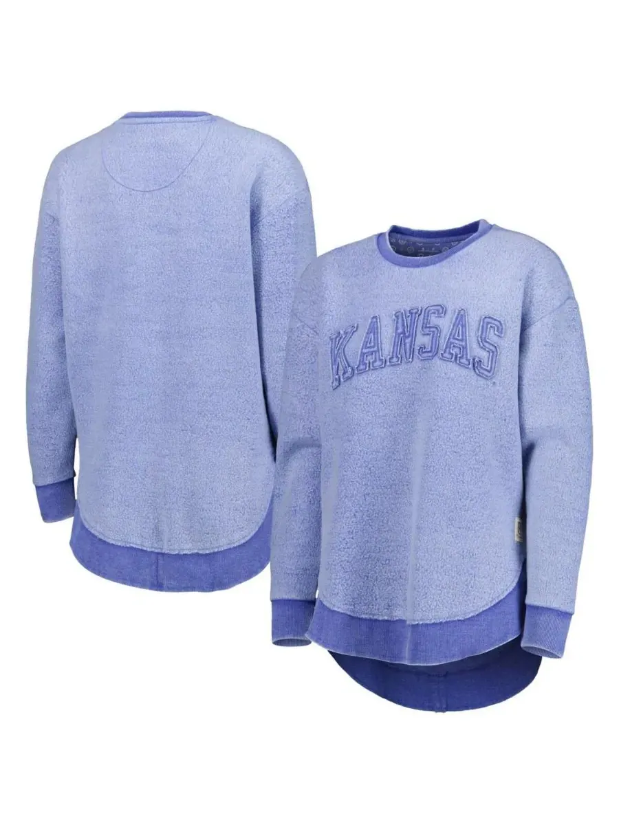 Женская толстовка Royal Kansas Jayhawks Ponchoville Pressbox