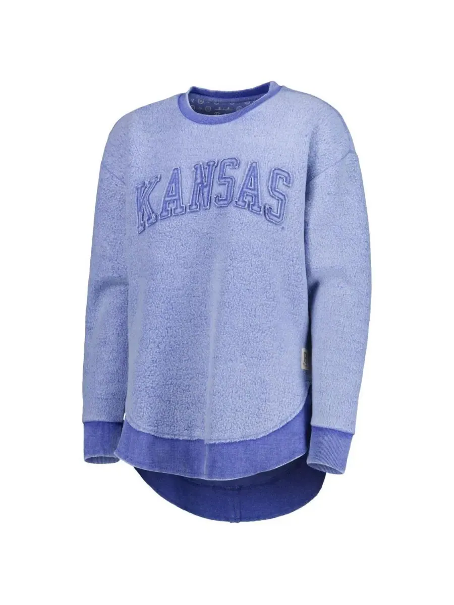 Женская толстовка Royal Kansas Jayhawks Ponchoville Pressbox — изображение 2 из 3, королевский
