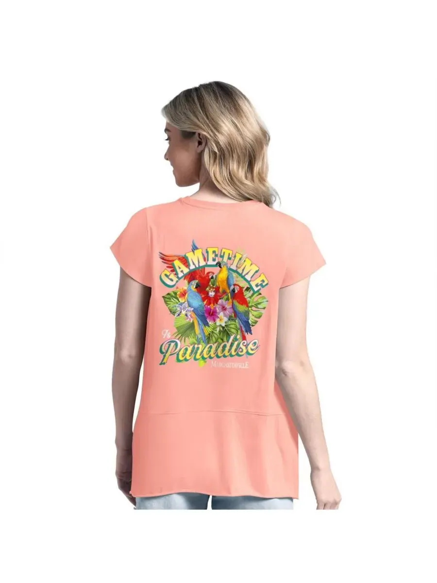 Margaritaville Женская розовая футболка Tampa Bay Buccaneers Gametime Is Paradise — изображение 2 из 2, розовый