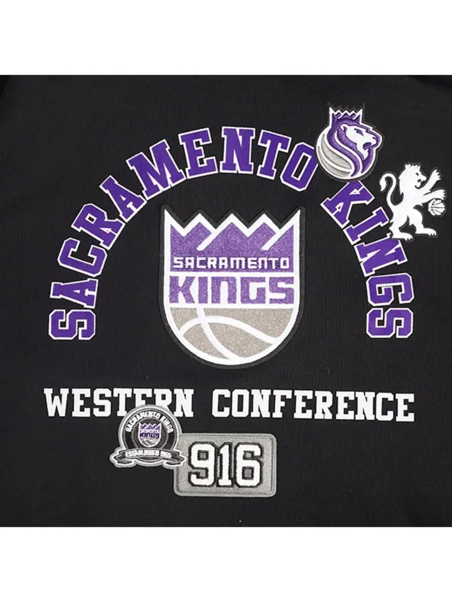 Pro Standard Мужская черная толстовка с капюшоном Sacramento Kings Area Code — изображение 2 из 5, черный