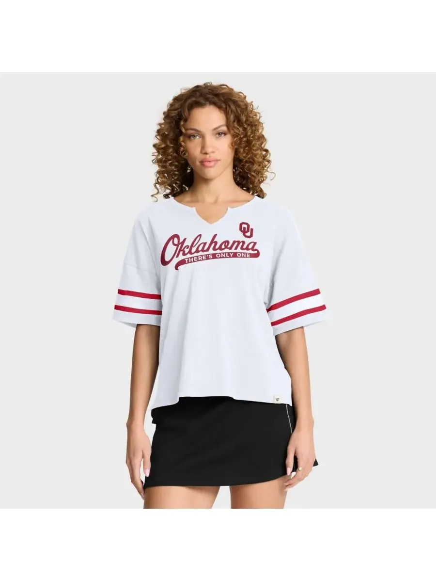 Fanatics Женская белая футболка Oklahoma Sooners Hometown Premium Script