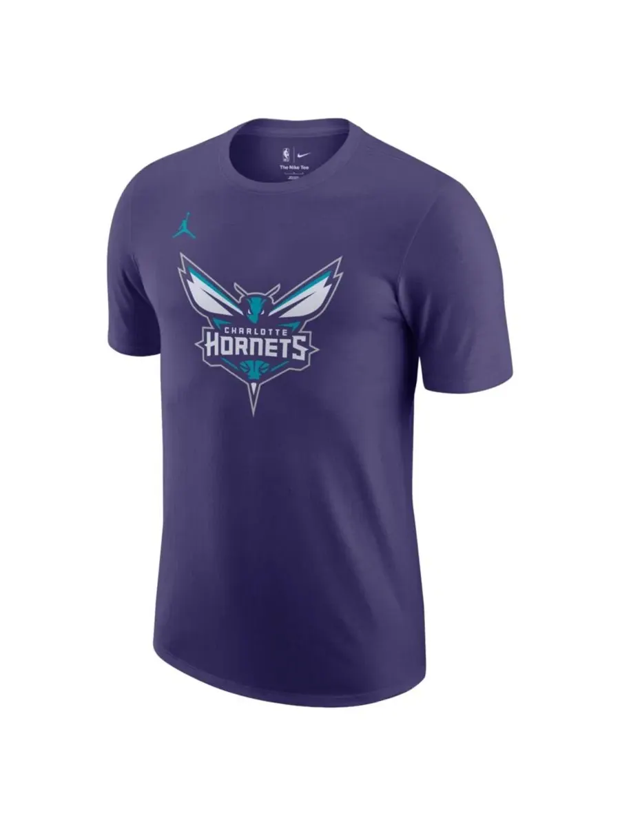 Футболка с принтом Charlotte Hornets Nike — изображение 2 из 3, фиолетовый