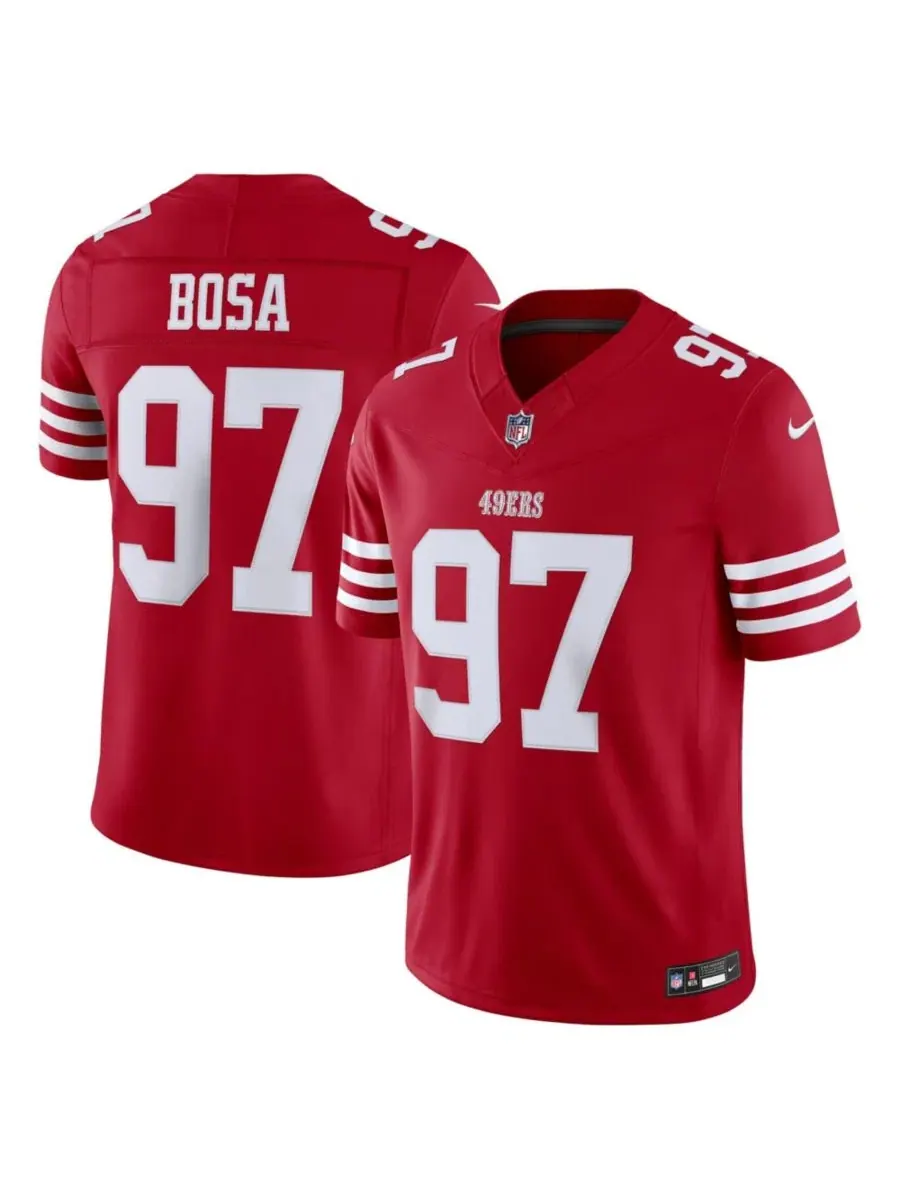 Мужская футболка с длинным рукавом Nick Bosa Vapor F.U.S.E. Stitched Limited Nike