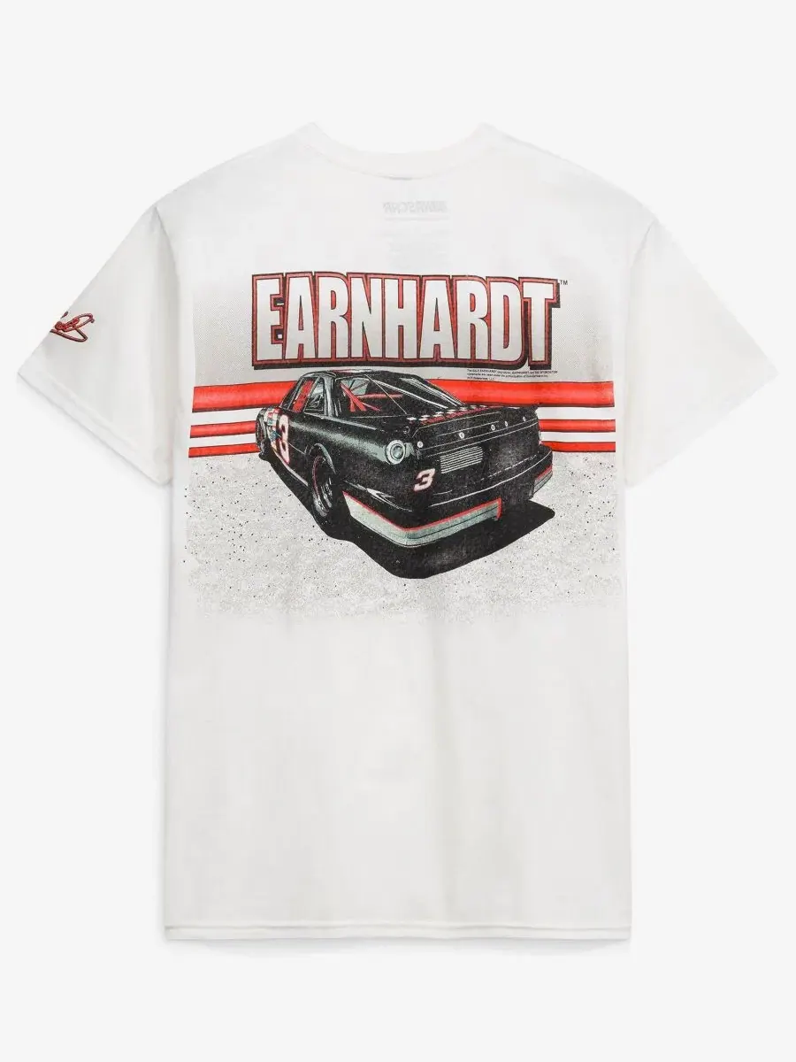 Футболка с принтом Dale Earnhardt Intimidator Isaac Morris — изображение 2 из 2, белый