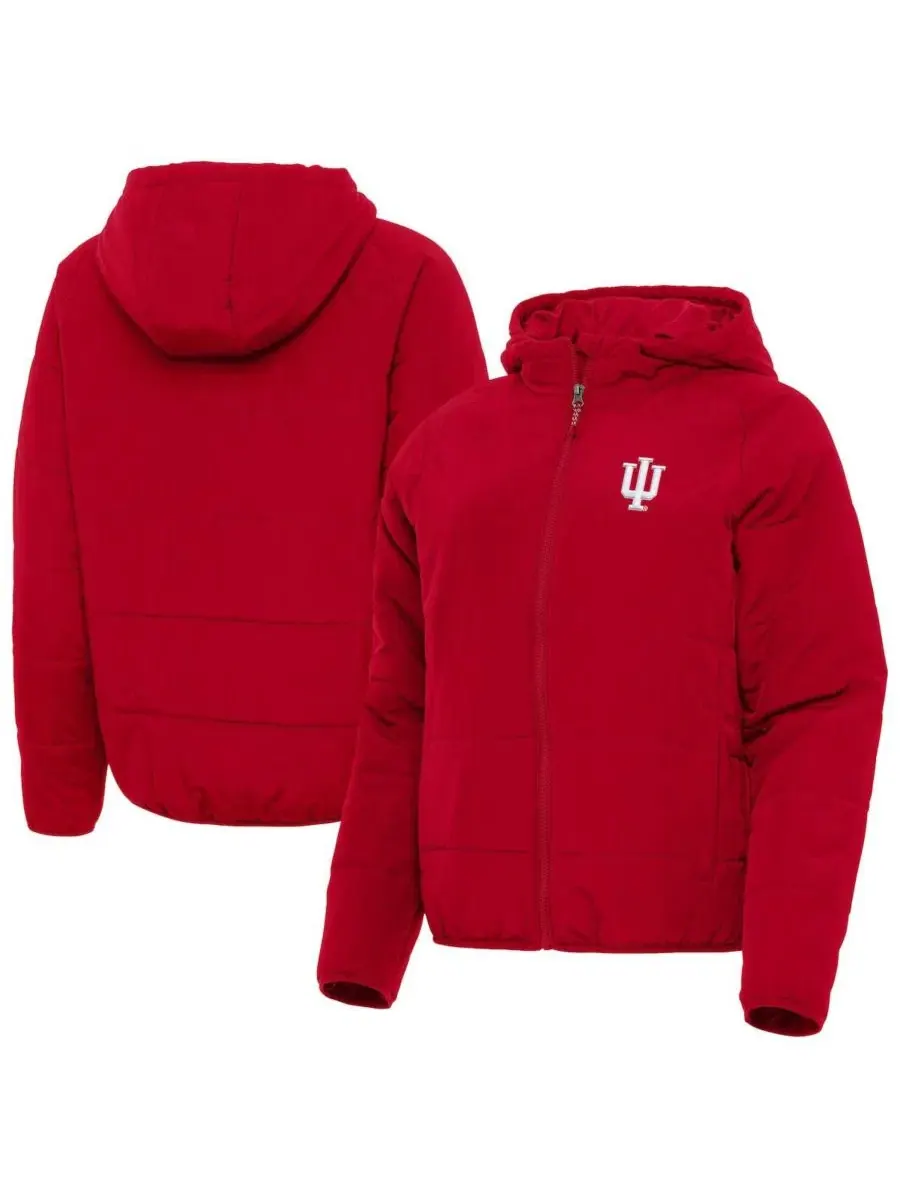 Женская куртка-худи на молнии с капюшоном Universe, Indiana Hoosiers Antigua