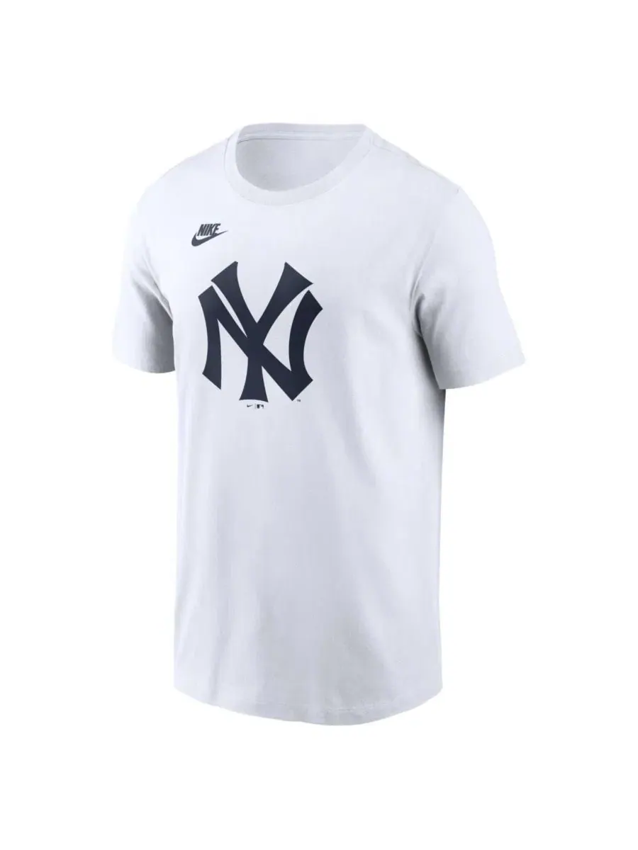 Футболка с принтом Cooperstown Collection Logo Nike — изображение 2 из 3, белый