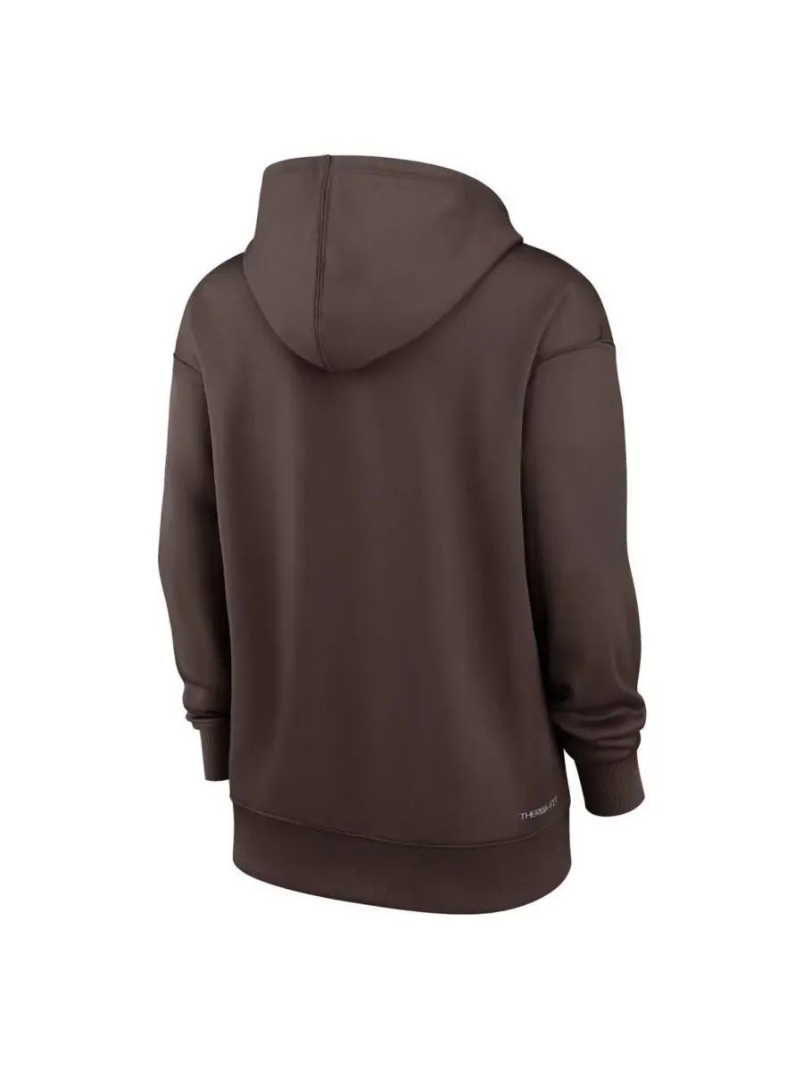 Nike Женская коричневая толстовка с капюшоном San Diego Padres Authentic Collection Performance — изображение 3 из 3