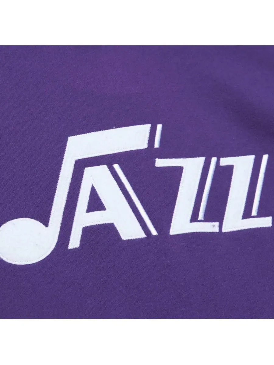 Mitchell & Ness Мужская фиолетовая толстовка с рукавами реглан Utah Jazz Hardwood Classics Nights — изображение 4 из 4
