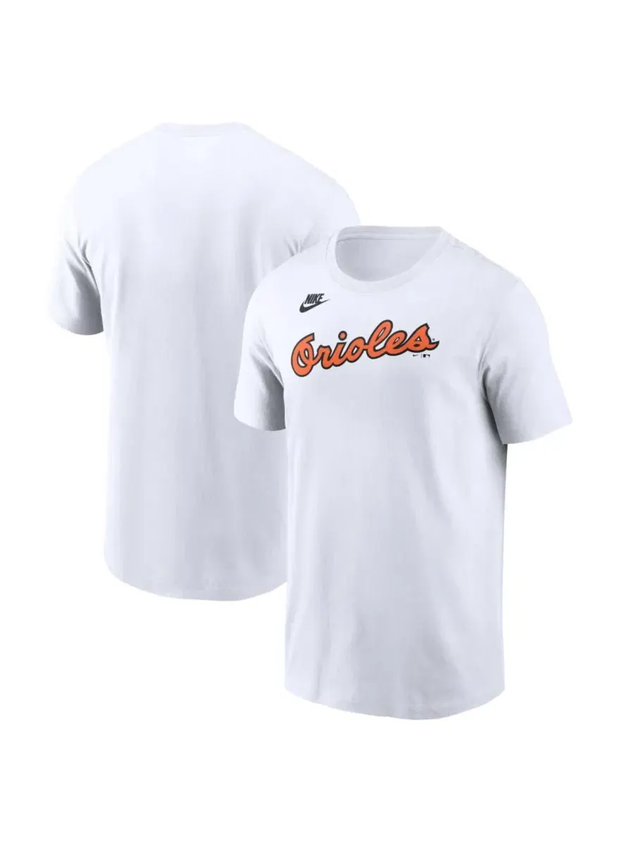 Мужская белая футболка Baltimore Orioles Cooperstown Collection с логотипом команды Nike