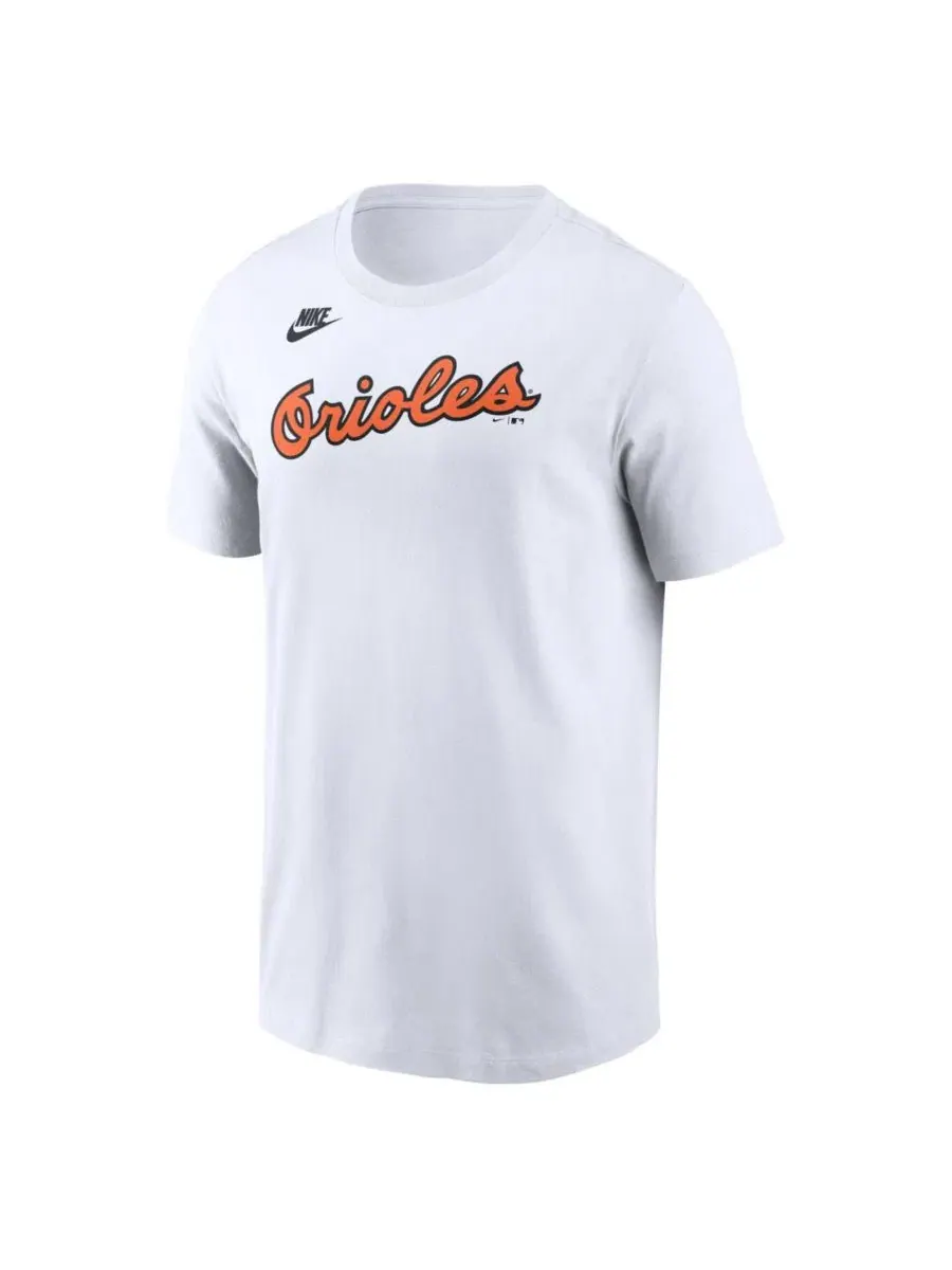 Мужская белая футболка Baltimore Orioles Cooperstown Collection с логотипом команды Nike — изображение 2 из 3, белый