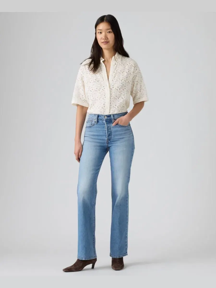 Джинсы клеш с высокой посадкой Wedgie Bootcut Levi's, Probably Here — изображение 4 из 5