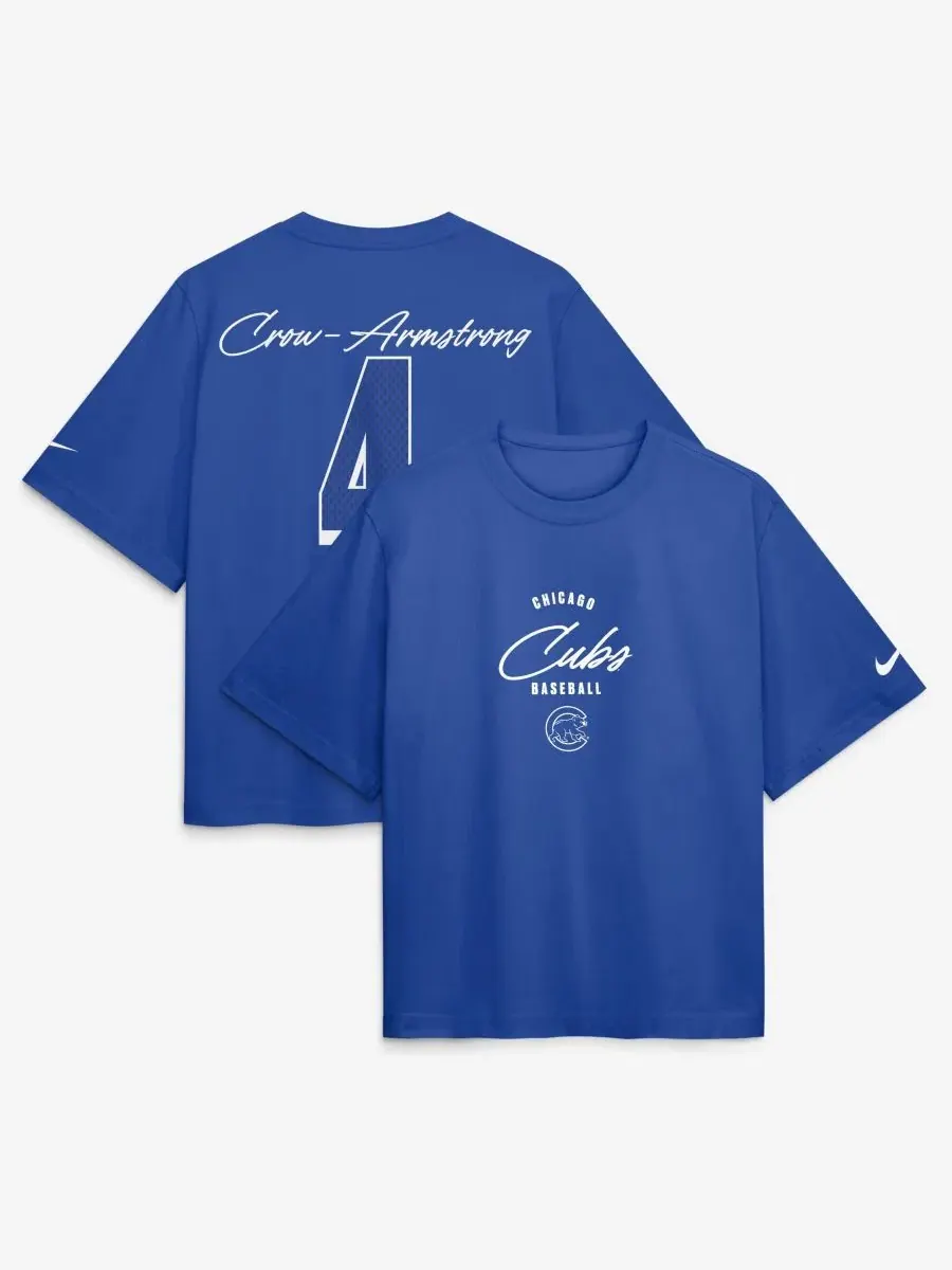 Футболка свободного кроя с именем и номером игрока Pete Crow-Armstrong Nike