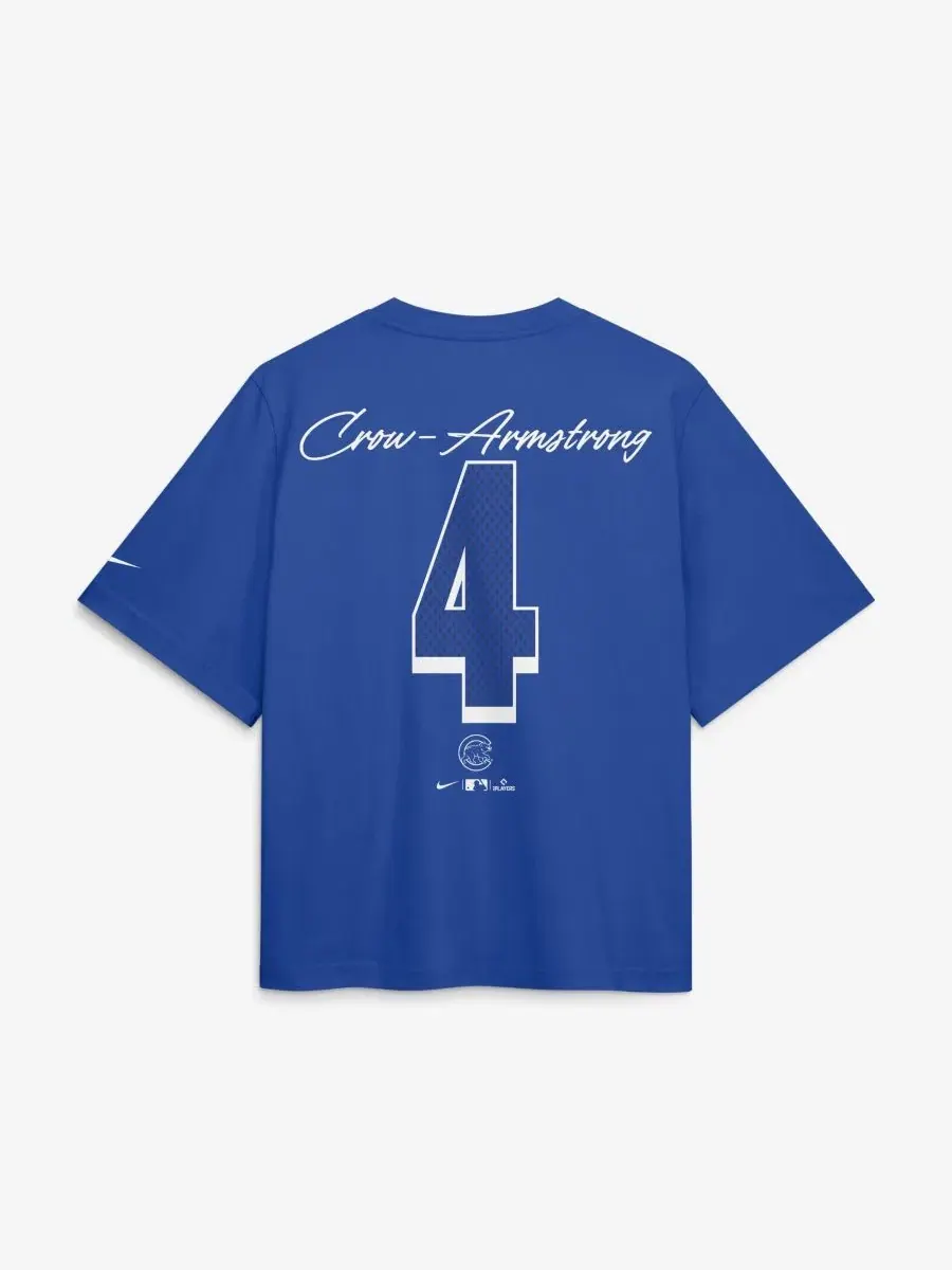 Футболка свободного кроя с именем и номером игрока Pete Crow-Armstrong Nike — изображение 3 из 3, королевский
