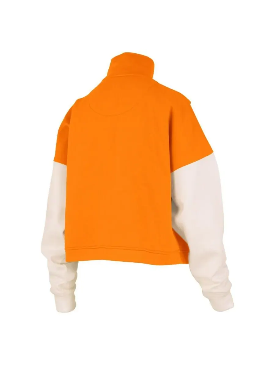 Pressbox Женская толстовка Tennessee Orange Tennessee Volunteers Ferrara с цветными блоками и — изображение 2 из 3, оранжевый