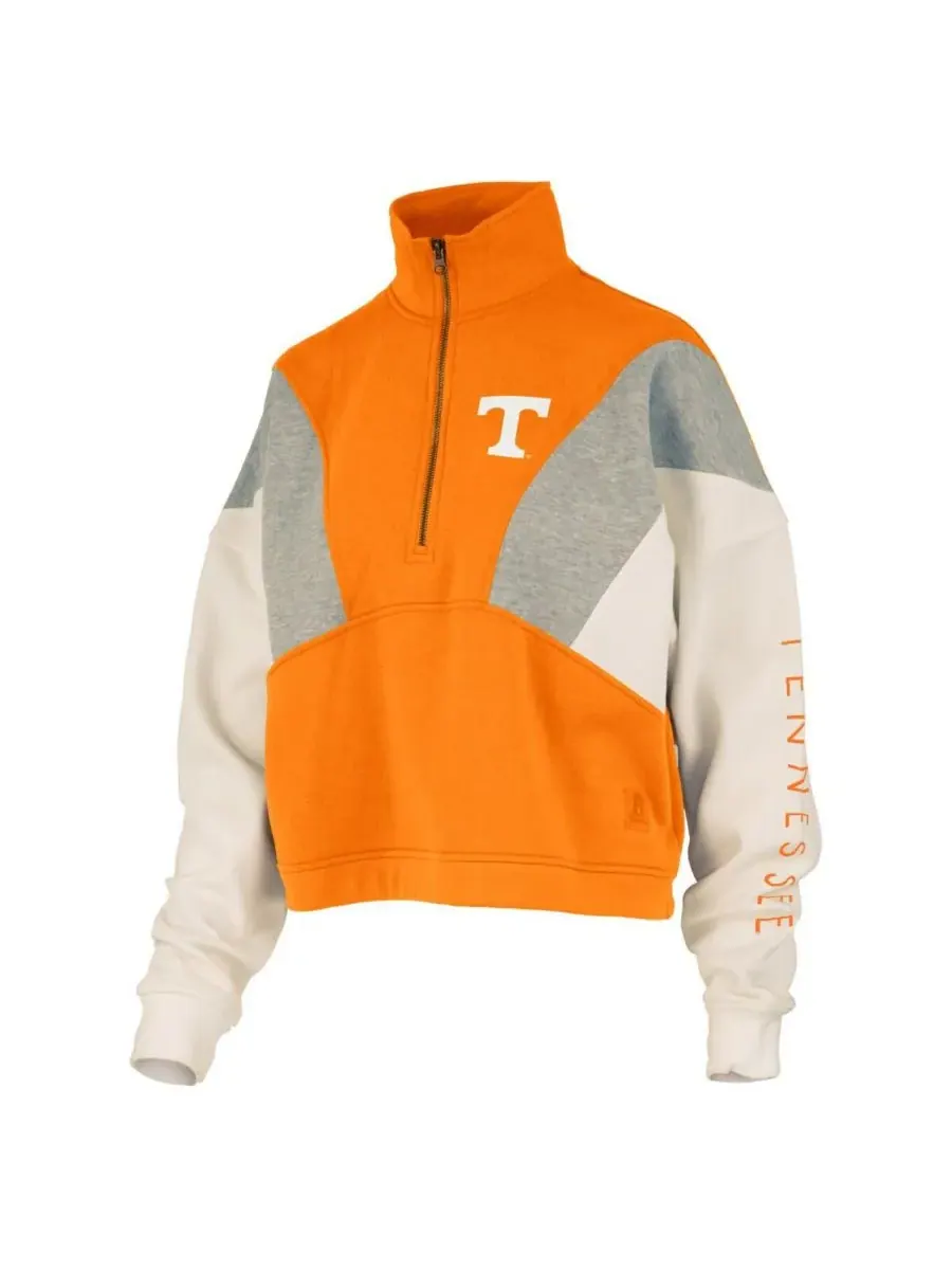 Pressbox Женская толстовка Tennessee Orange Tennessee Volunteers Ferrara с цветными блоками и — изображение 3 из 3, оранжевый