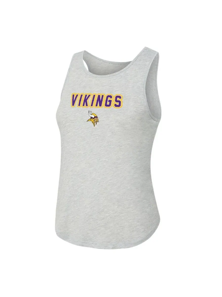 Concepts Sport Женский комплект для сна из двух предметов: майка и брюки в клетку Minnesota Vikings — изображение 2 из 5