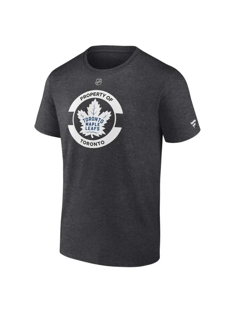 Fanatics Мужская футболка Toronto Maple Leaf's Authentic Pro Core Secondary цвета меланж и — изображение 3 из 3, темно-серый