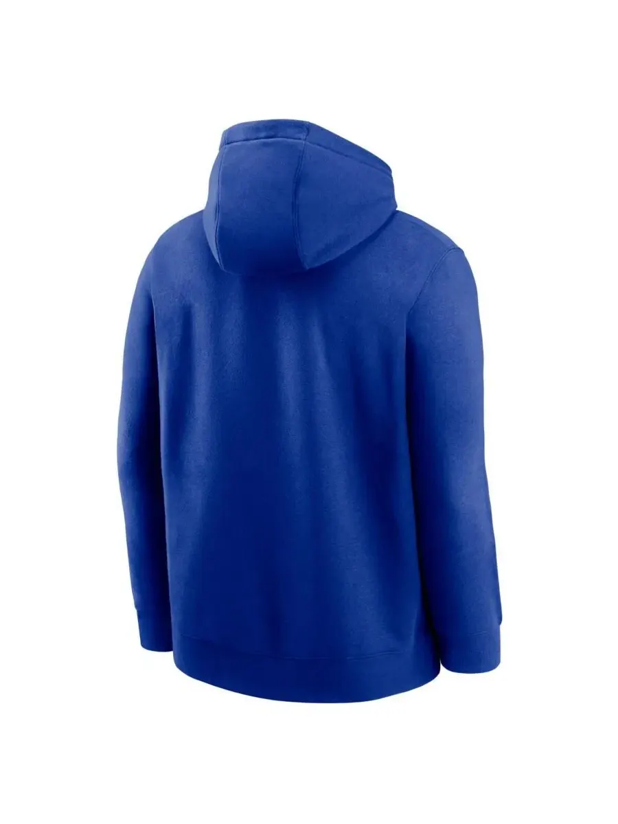 Толстовка на молнии Nike Club Fleece с капюшоном, длинным рукавом — изображение 3 из 3, королевский