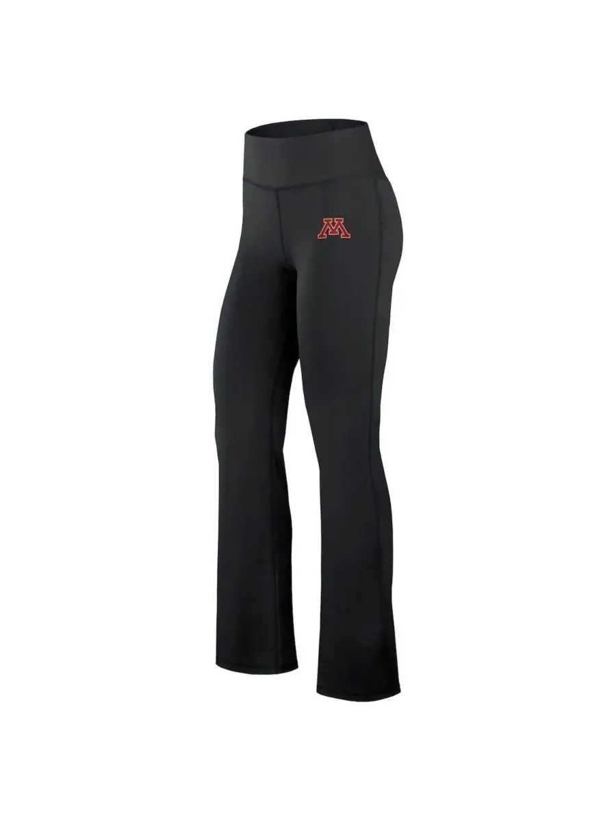 Fanatics Женские черные леггинсы Minnesota Golden Gophers Training Camp Maxed Out Flare — изображение 2 из 3, черный